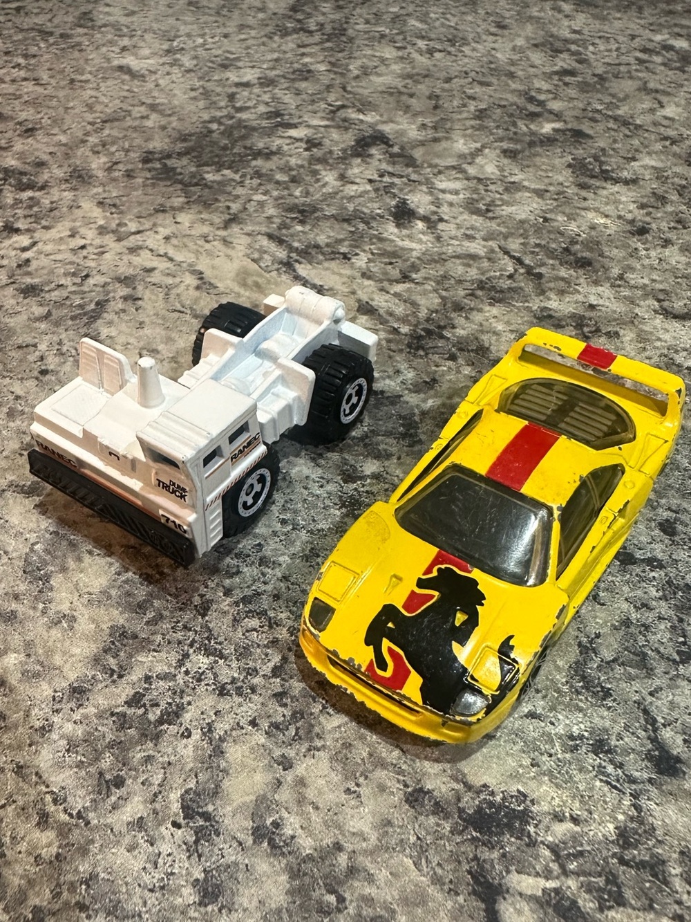 1988 Ferrari F40, 1989 MBX Turf Hauler Matchbox Die Cast Cars Vintage Collection